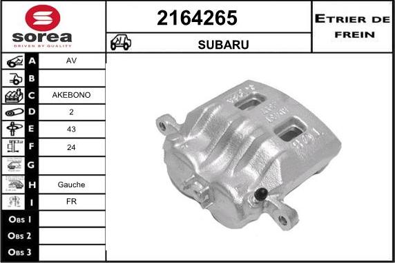 EAI 2164265 - Гальмівний супорт autozip.com.ua