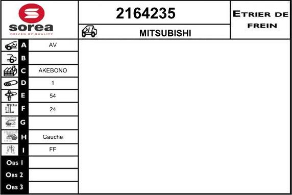 EAI 2164235 - Гальмівний супорт autozip.com.ua