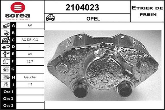 EAI 2104023 - Гальмівний супорт autozip.com.ua