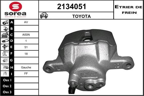 EAI 2134051 - Гальмівний супорт autozip.com.ua