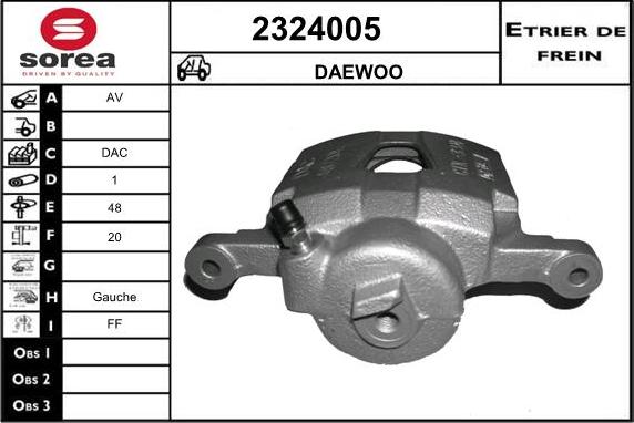 EAI 2324005 - Гальмівний супорт autozip.com.ua