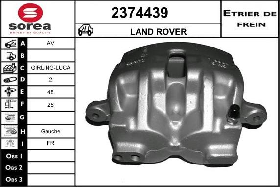 EAI 2374439 - Гальмівний супорт autozip.com.ua