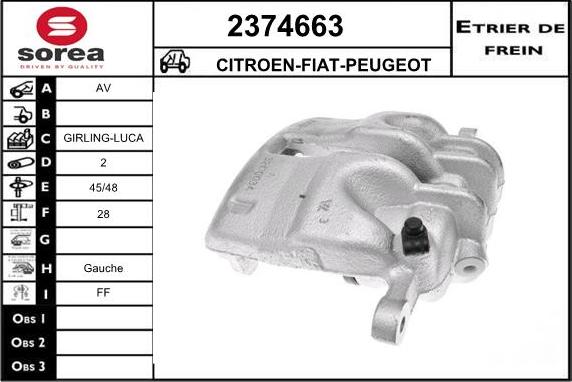 EAI 2374663 - Гальмівний супорт autozip.com.ua