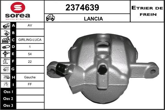 EAI 2374639 - Гальмівний супорт autozip.com.ua