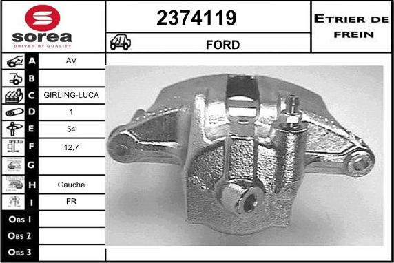 EAI 2374119 - Гальмівний супорт autozip.com.ua