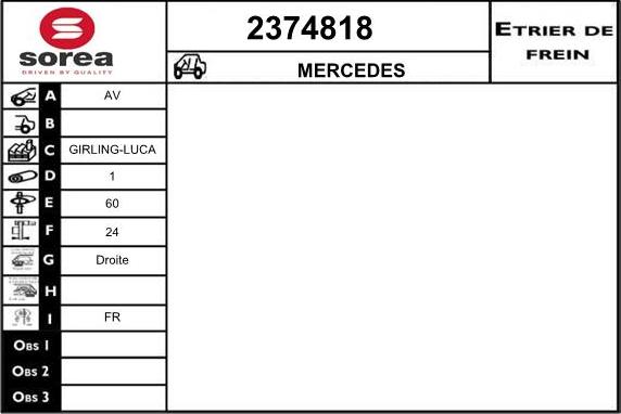 EAI 2374818 - Гальмівний супорт autozip.com.ua