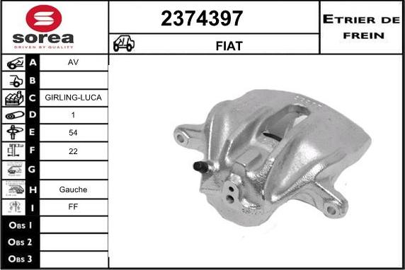 EAI 2374397 - Гальмівний супорт autozip.com.ua