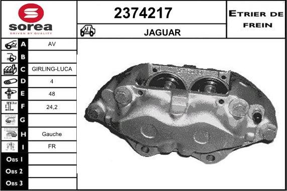 EAI 2374217 - Гальмівний супорт autozip.com.ua