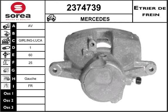 EAI 2374739 - Гальмівний супорт autozip.com.ua