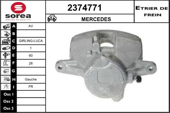 EAI 2374771 - Гальмівний супорт autozip.com.ua