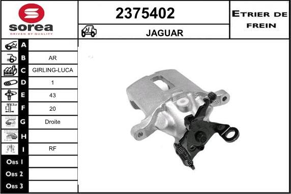 EAI 2375402 - Гальмівний супорт autozip.com.ua