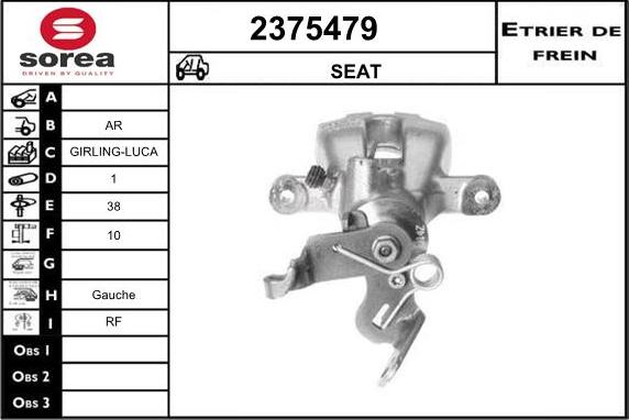 EAI 2375479 - Гальмівний супорт autozip.com.ua