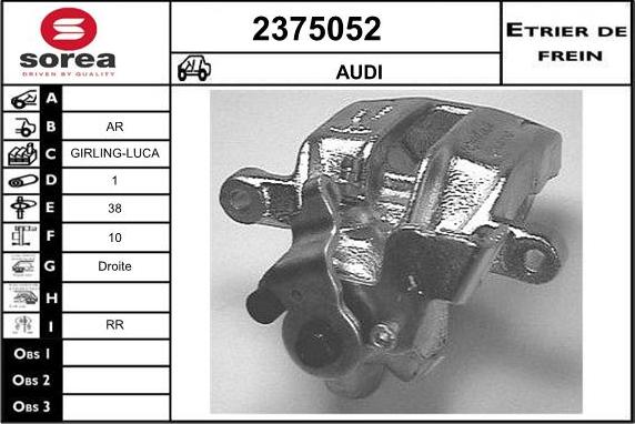 EAI 2375052 - Гальмівний супорт autozip.com.ua