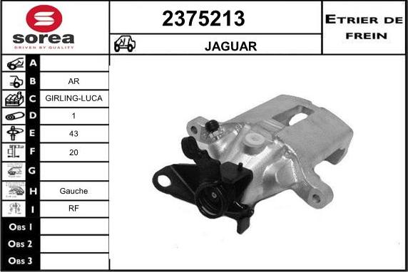 EAI 2375213 - Гальмівний супорт autozip.com.ua