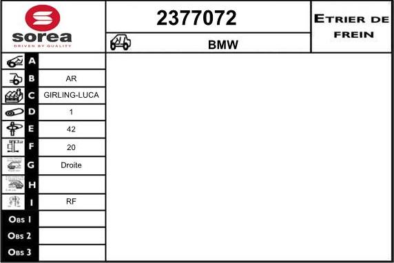 EAI 2377072 - Гальмівний супорт autozip.com.ua