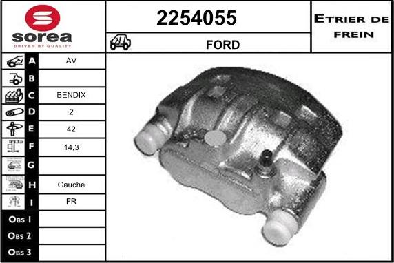 EAI 2254055 - Гальмівний супорт autozip.com.ua