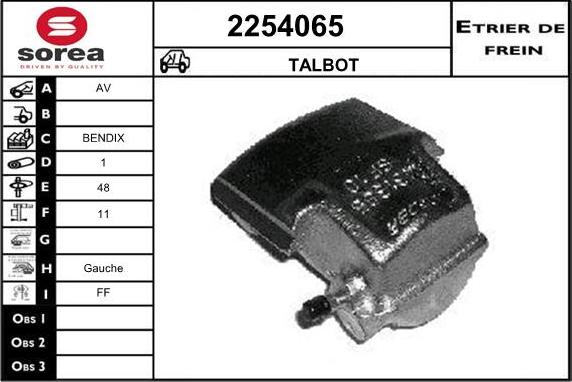 EAI 2254065 - Гальмівний супорт autozip.com.ua
