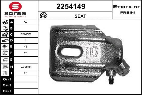 EAI 2254149 - Гальмівний супорт autozip.com.ua