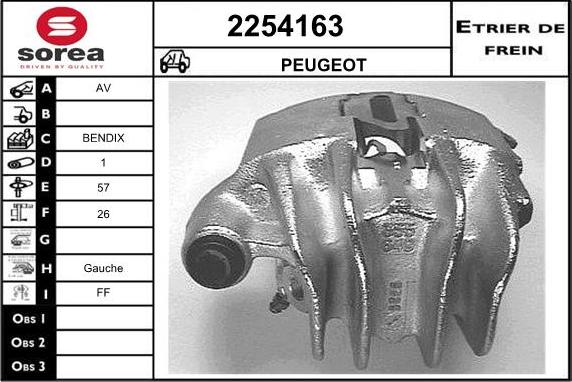 EAI 2254163 - Гальмівний супорт autozip.com.ua