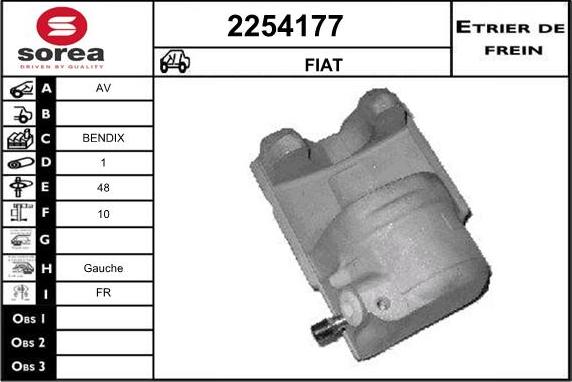 EAI 2254177 - Гальмівний супорт autozip.com.ua