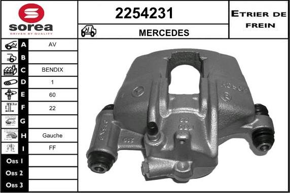 EAI 2254231 - Гальмівний супорт autozip.com.ua