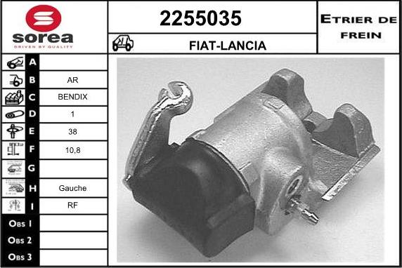 EAI 2255035 - Гальмівний супорт autozip.com.ua