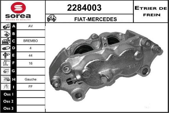 EAI 2284003 - Гальмівний супорт autozip.com.ua