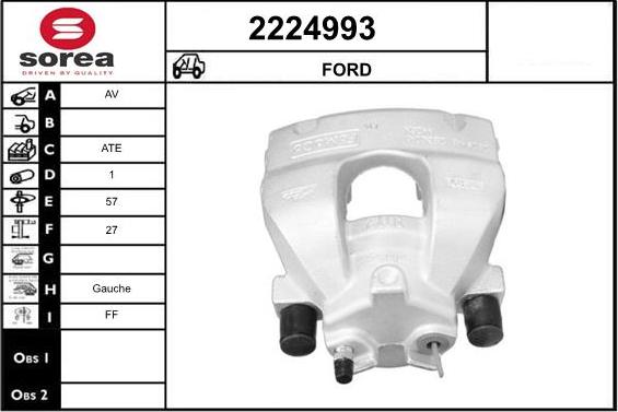 EAI 2224993 - Гальмівний супорт autozip.com.ua