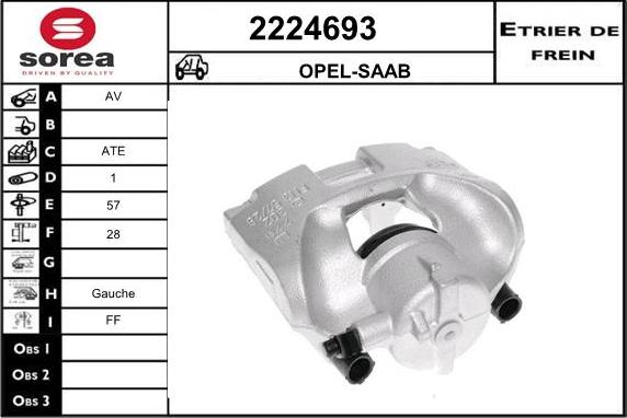 EAI 2224693 - Гальмівний супорт autozip.com.ua