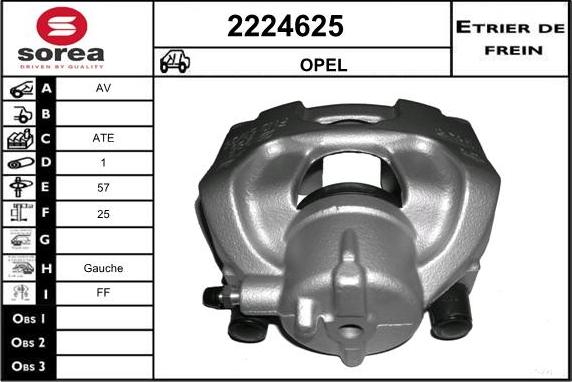 EAI 2224625 - Гальмівний супорт autozip.com.ua