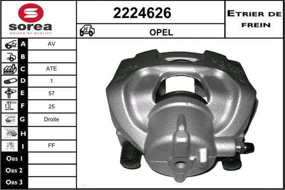 EAI 2224626 - Гальмівний супорт autozip.com.ua