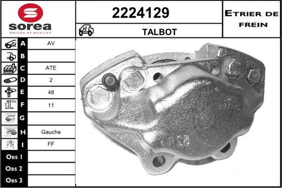 EAI 2224129 - Гальмівний супорт autozip.com.ua