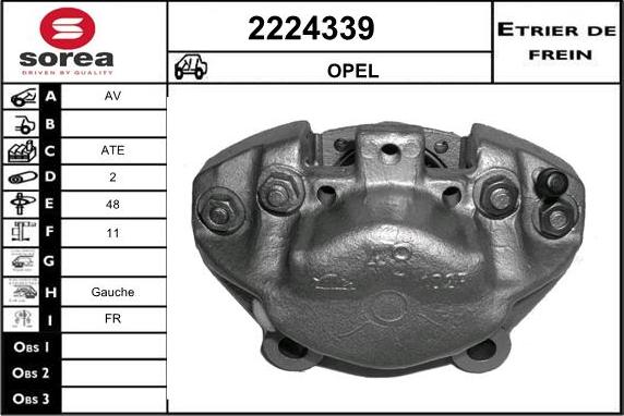 EAI 2224339 - Гальмівний супорт autozip.com.ua