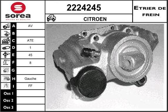 EAI 2224245 - Гальмівний супорт autozip.com.ua