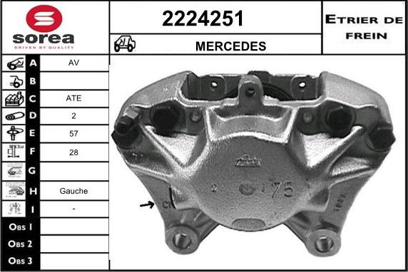 EAI 2224251 - Гальмівний супорт autozip.com.ua