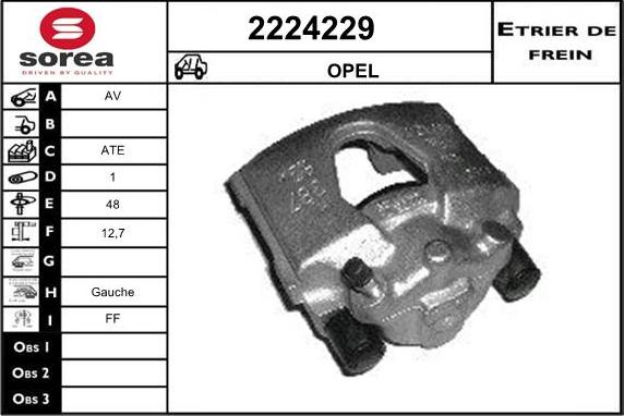 EAI 2224229 - Гальмівний супорт autozip.com.ua