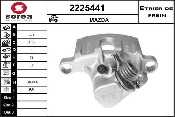 EAI 2225441 - Гальмівний супорт autozip.com.ua