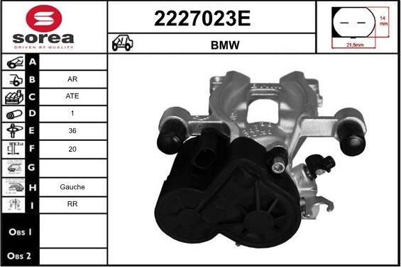 EAI 2227023E - Гальмівний супорт autozip.com.ua