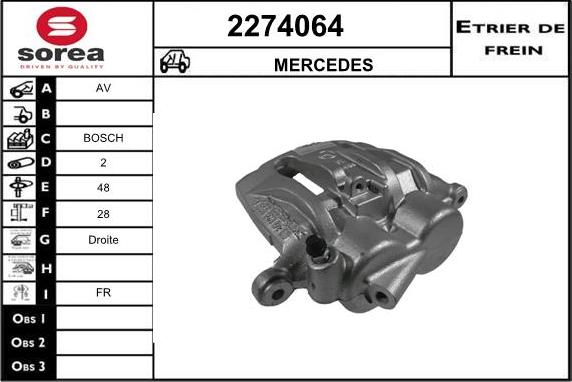 EAI 2274064 - Гальмівний супорт autozip.com.ua