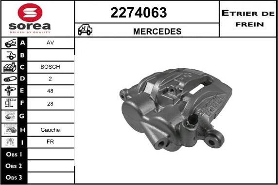 EAI 2274063 - Гальмівний супорт autozip.com.ua