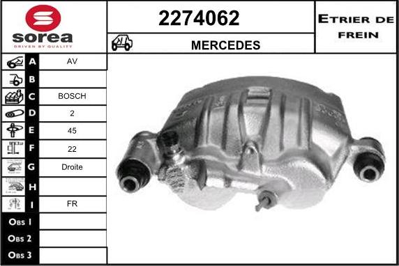 EAI 2274062 - Гальмівний супорт autozip.com.ua