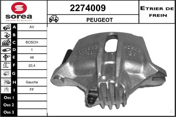 EAI 2274009 - Гальмівний супорт autozip.com.ua