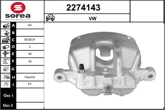 EAI 2274143 - Гальмівний супорт autozip.com.ua