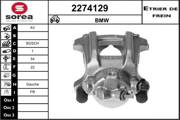 EAI 2274129 - Гальмівний супорт autozip.com.ua