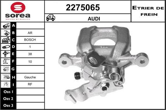 EAI 2275065 - Гальмівний супорт autozip.com.ua