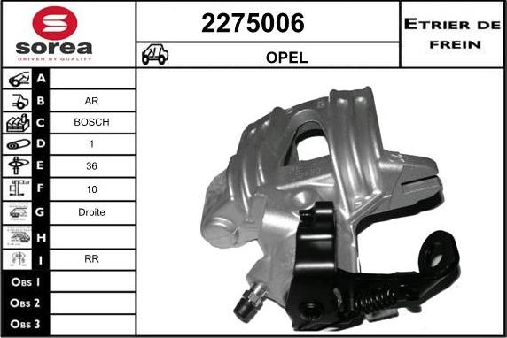 EAI 2275006 - Гальмівний супорт autozip.com.ua