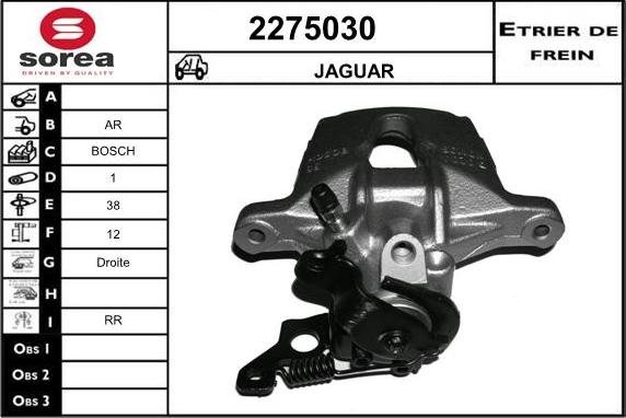 EAI 2275030 - Гальмівний супорт autozip.com.ua