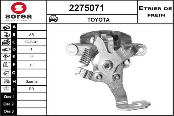 EAI 2275071 - Гальмівний супорт autozip.com.ua