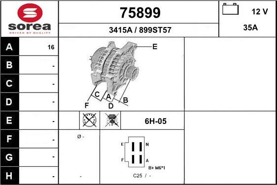 EAI 75899 - Генератор autozip.com.ua