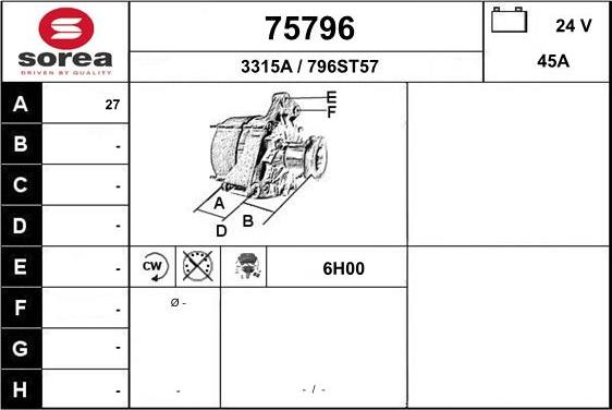 EAI 75796 - Генератор autozip.com.ua